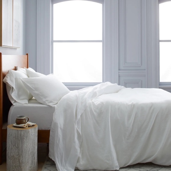 Quince Other - Quince European Linen Duvet Cover Set White Size Twin